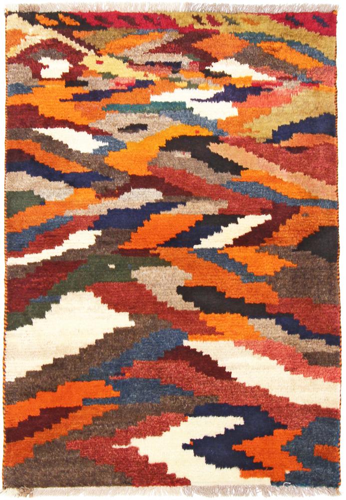 Tapete persa Ghashghai 158x109 158x109, Tapete persa Atado à mão