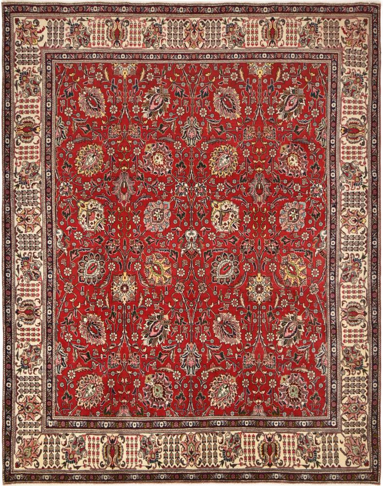 Persisk matta Tabriz 375x294 375x294, Persisk matta Knuten för hand