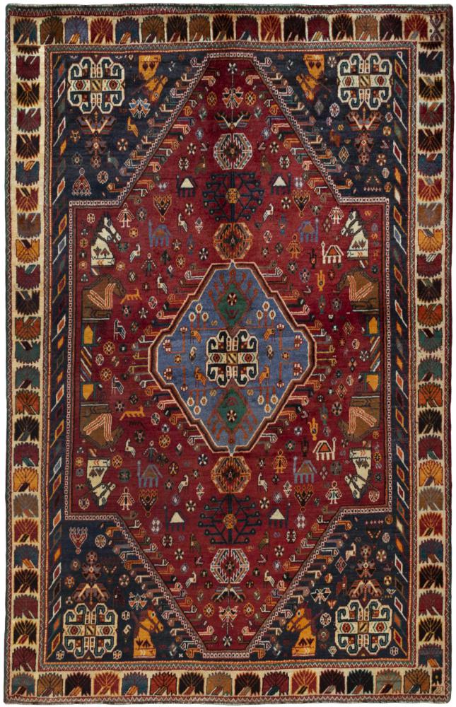 Persian Rug Shiraz 264x169 264x169, Persian Rug Knotted by hand