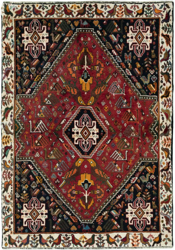 Tappeto persiano Shiraz 5'6"x3'9" 5'6"x3'9", Tappeto persiano Annodato a mano