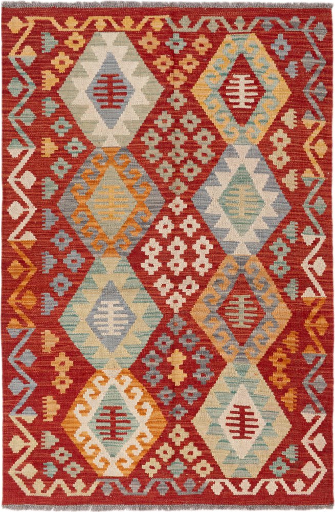 Afghaans tapijt Kilim Afghan 148x100 148x100, Perzisch tapijt Handgeweven