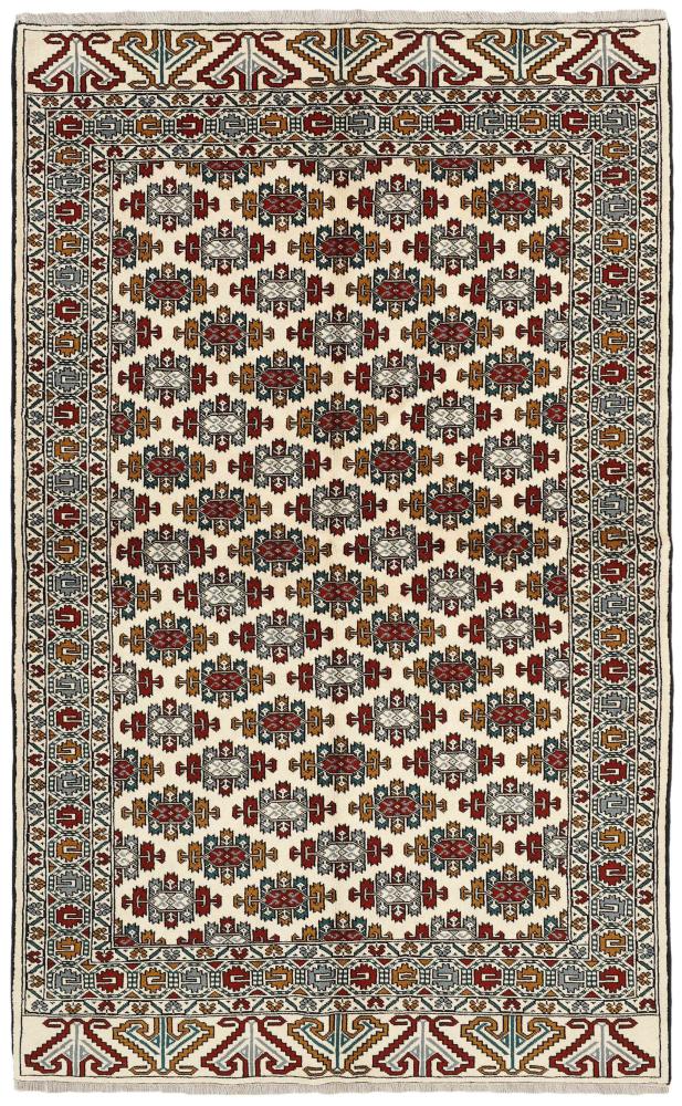 Persisk tæppe Turkaman 244x154 244x154, Persisk tæppe Knyttet i hånden