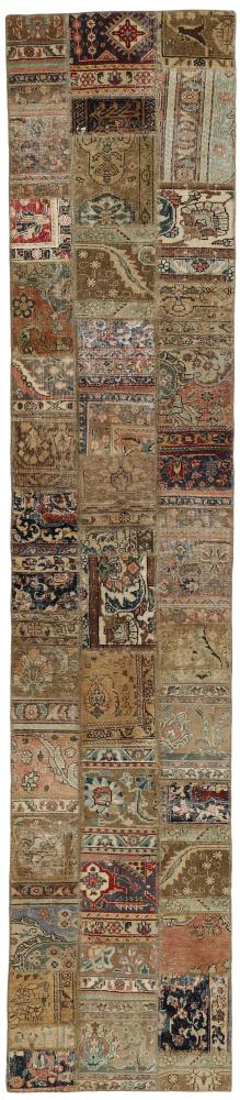 Persian Rug Patchwork 412x80 412x80, Persian Rug Knotted by hand