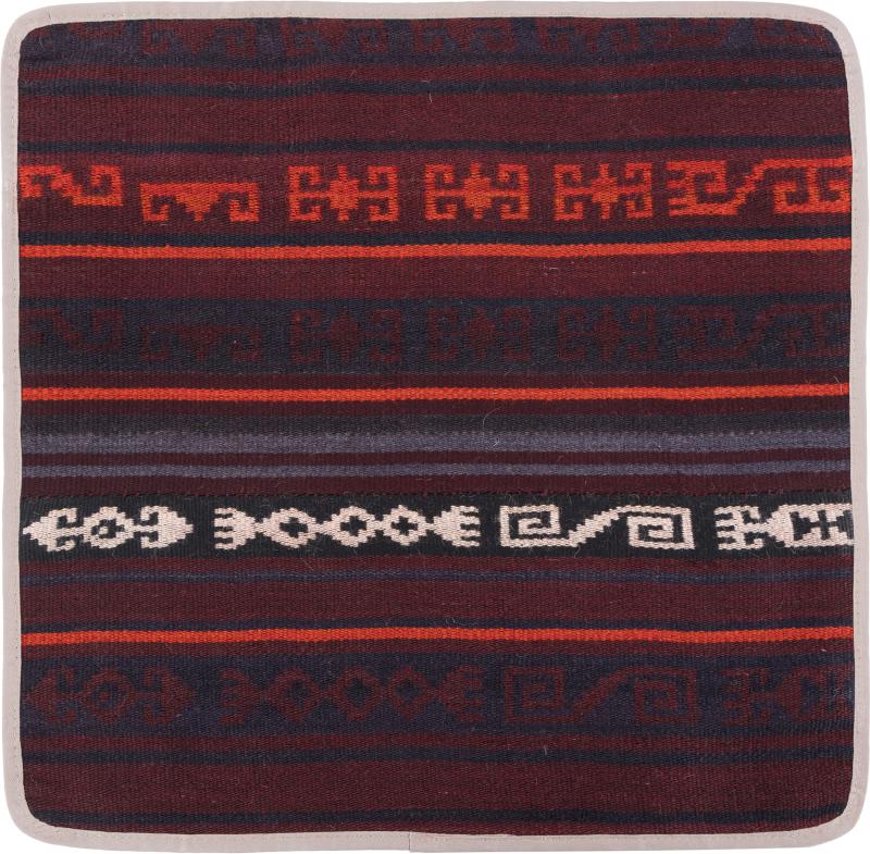 Afghan rug Kilim Afghan Cushion Cover 50x50 50x50, Persian Rug Knotted by hand