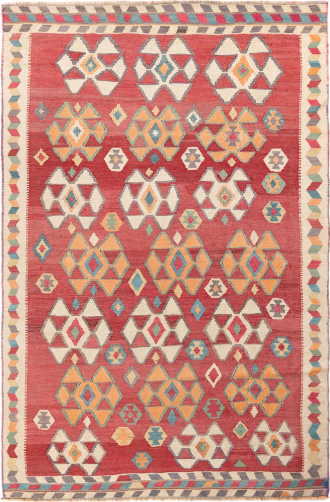 Covor persan Chilim Fars Vechi 189x123 189x123, Covor persan Lucrate de mână