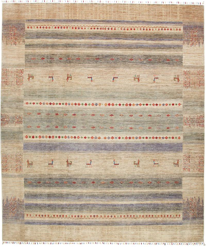 Pakistani rug Design Arijana 9'9"x8'4" 9'9"x8'4", Persian Rug Knotted by hand