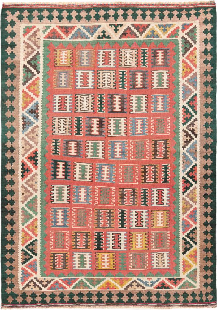 Alfombra persa Kilim Fars Vieja 162x114 162x114, Alfombra persa Tejido a mano