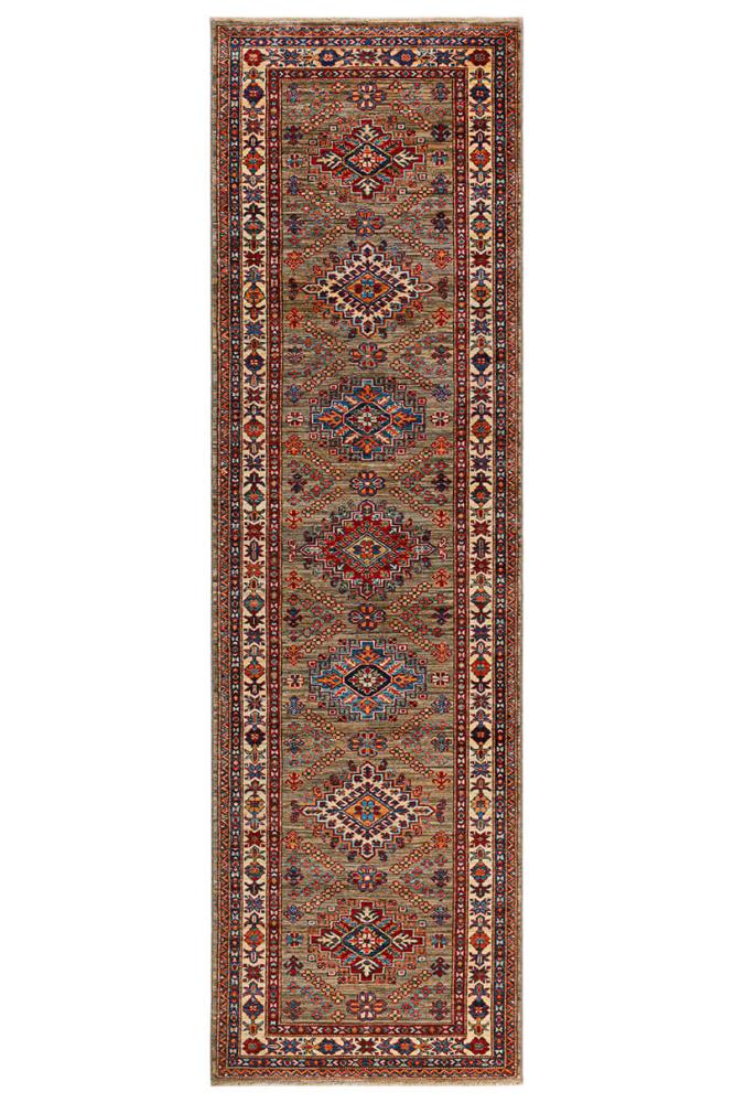 Pakistanischer Teppich Kazak Ghazni 304x82 304x82, Perserteppich Handgeknüpft