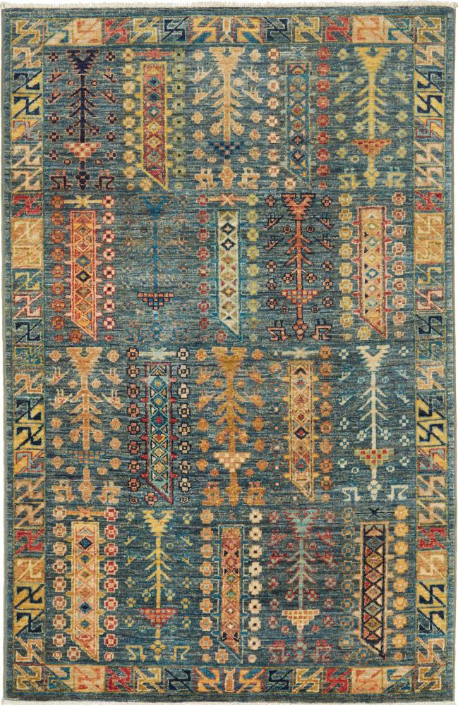 Pakistani rug Arijana Klassik 5'0"x3'3" 5'0"x3'3", Persian Rug Knotted by hand