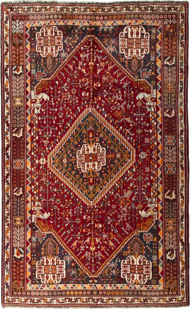Περσικό χαλί Shiraz 253x160 253x160, Περσικό χαλί Οι κόμποι έγιναν με το χέρι
