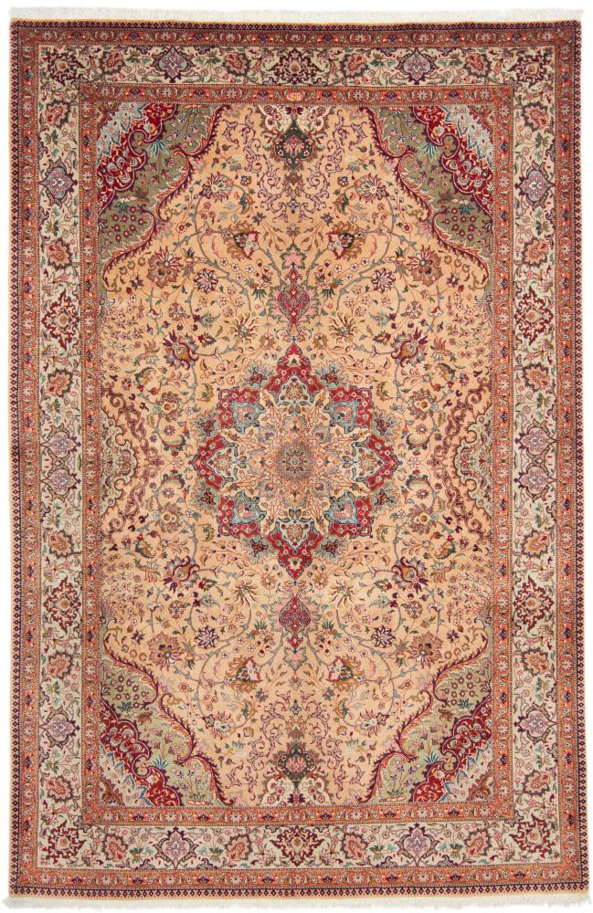 Tapete persa Tabriz 40Raj 296x196 296x196, Tapete persa Atado à mão