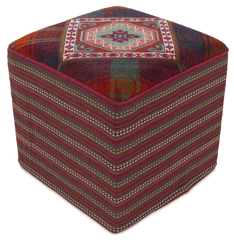 Περσικό χαλί Κιλίμ Hocker 44x44 44x44, Περσικό χαλί Χειροποίητη ύφανση