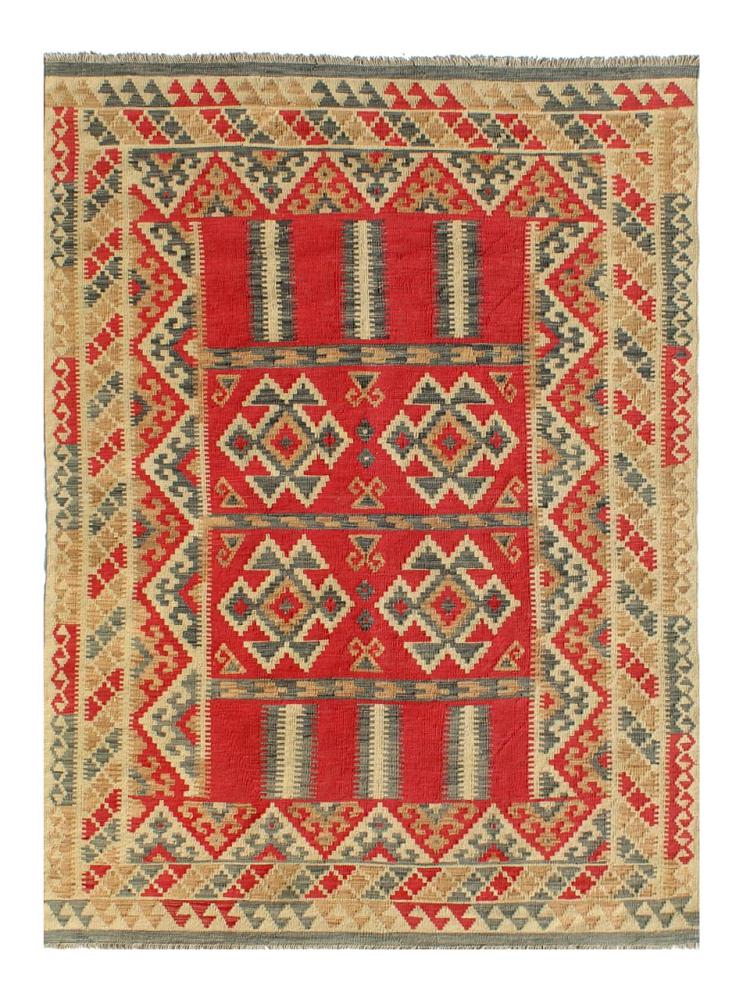 Afghan rug Kilim Afghan 7'11"x5'4" 7'11"x5'4", Persian Rug Woven by hand