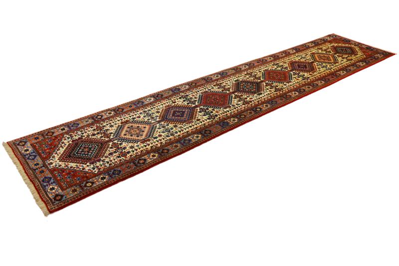 Perserteppich Yalameh 12'8"x2'7" 12'8"x2'7", Perserteppich Handgeknüpft