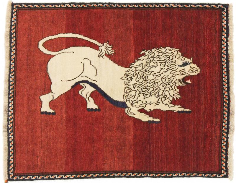 Tapis persan Persan Gabbeh 131x105 131x105, Tapis persan Noué à la main