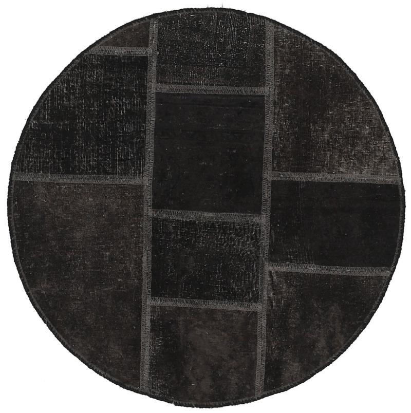  ペルシャ絨毯 パッチワーク 101x101 101x101,  ペルシャ絨毯 手織り