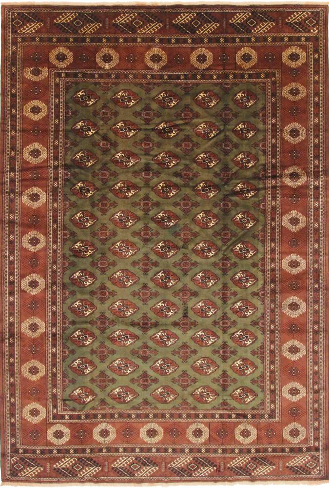 Tapete persa Turcomano 378x250 378x250, Tapete persa Atado à mão