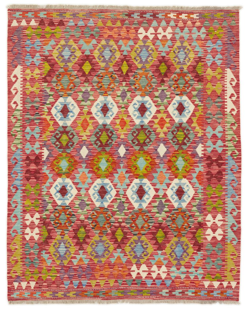 Tapete afegão Kilim Afegão 203x163 203x163, Tapete persa Tecido à mão