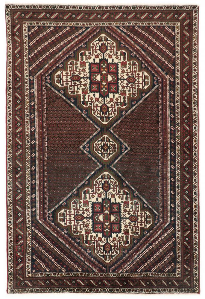 Tapis persan Shahrbabak 211x151 211x151, Tapis persan Noué à la main