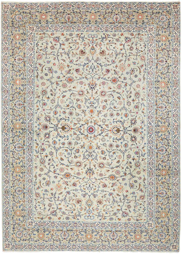 Persisk tæppe Keshan 371x259 371x259, Persisk tæppe Knyttet i hånden