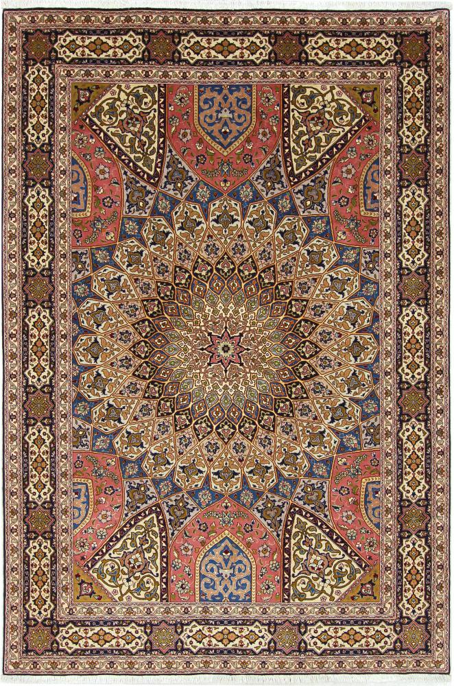 Tapete persa Tabriz 50Raj 251x171 251x171, Tapete persa Atado à mão