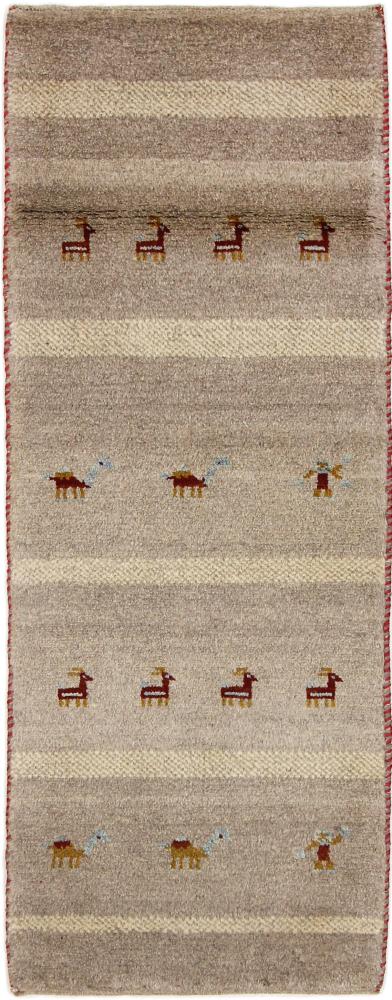 Persian Rug Persian Gabbeh Kashkuli 143x53 143x53, Persian Rug Knotted by hand