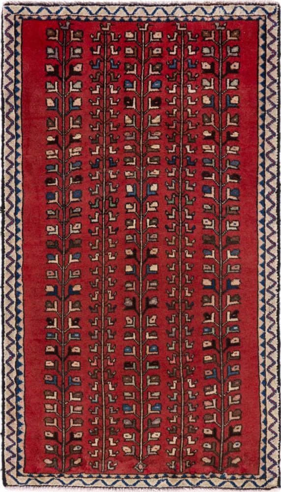 Περσικό χαλί Abadeh 104x58 104x58, Περσικό χαλί Οι κόμποι έγιναν με το χέρι