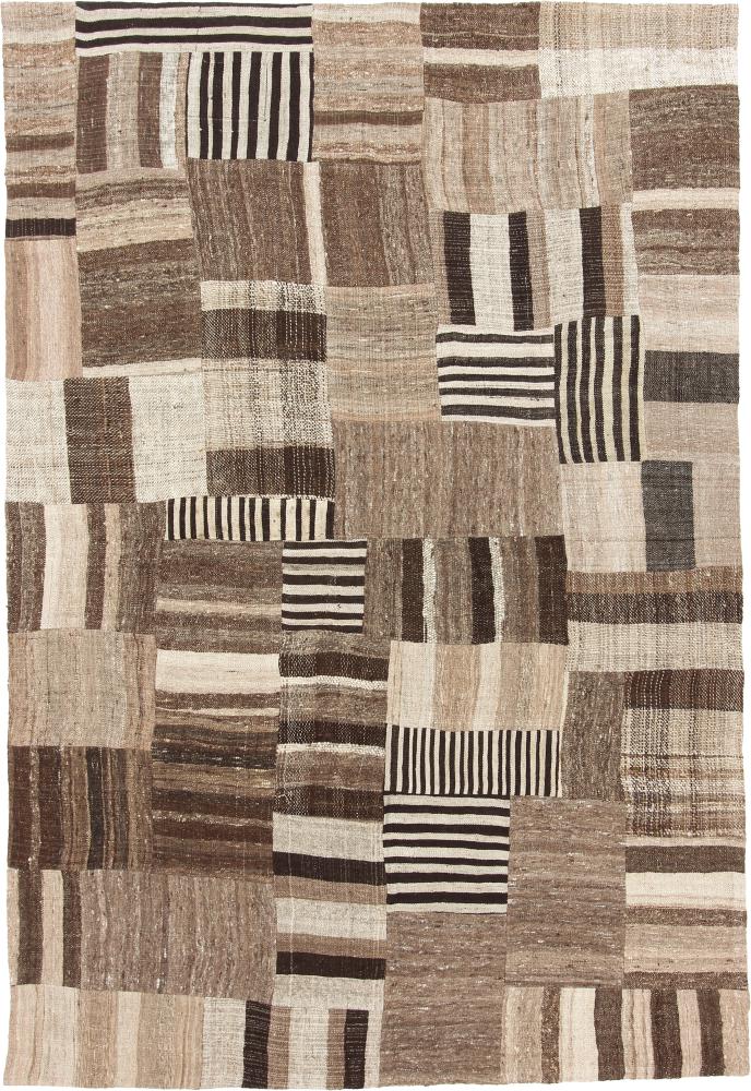 Tapete persa Kilim Fars Patchwork 258x174 258x174, Tapete persa Tecido à mão