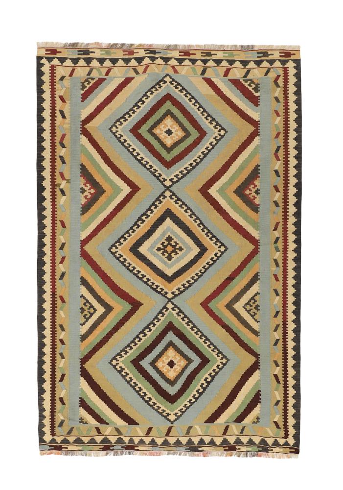 Tapis persan Kilim Fars 236x158 236x158, Tapis persan Tissé à la main
