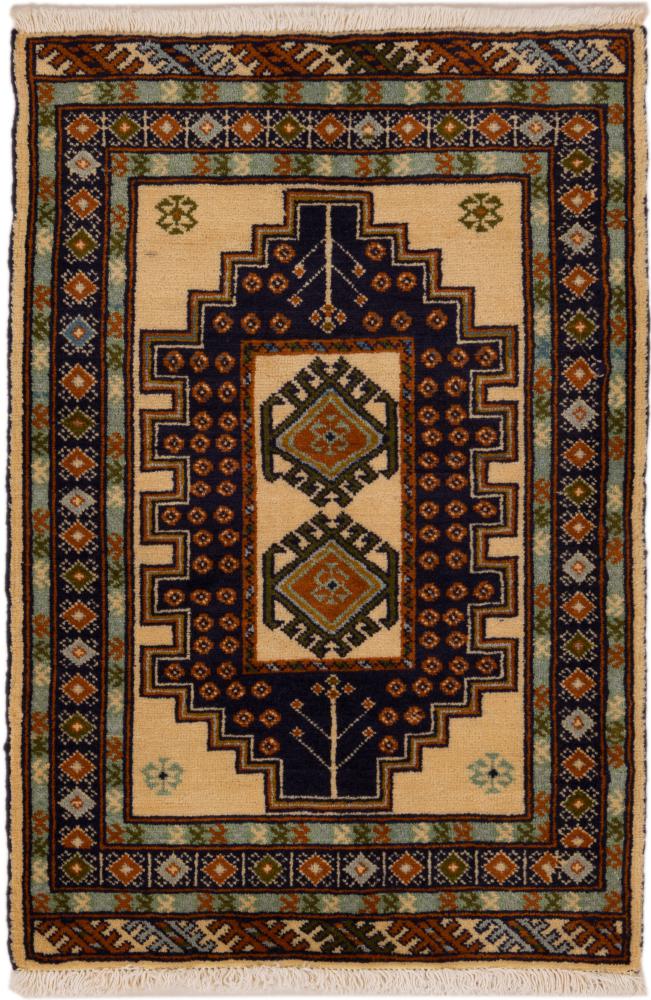 Tappeto persiano Turkaman 92x62 92x62, Tappeto persiano Annodato a mano