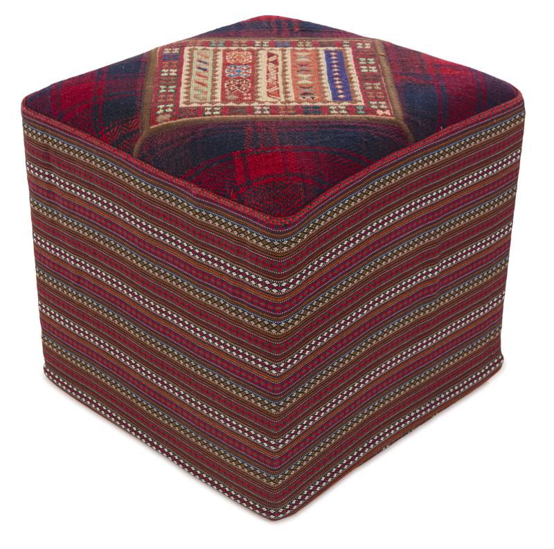 Περσικό χαλί Κιλίμ Hocker 44x44 44x44, Περσικό χαλί Χειροποίητη ύφανση