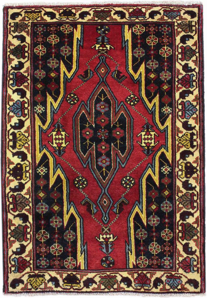 Persisk tæppe Hamadan 128x88 128x88, Persisk tæppe Knyttet i hånden