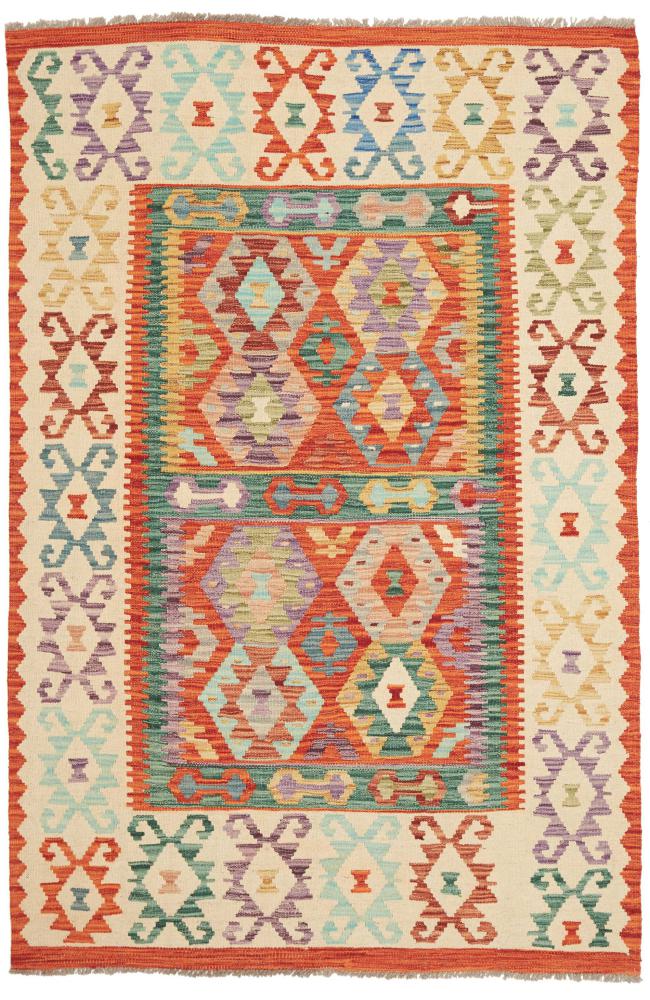 Afghan rug Kilim Afghan 195x132 195x132, Persian Rug Woven by hand