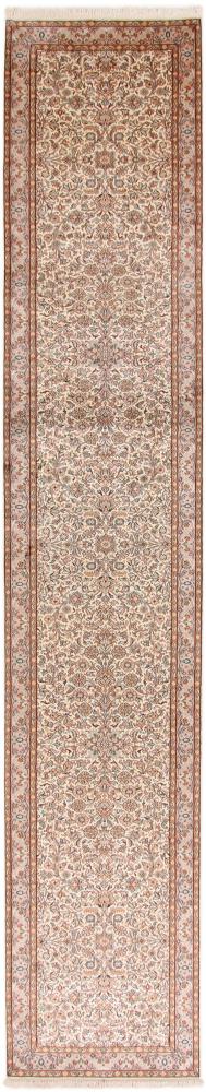 Indiaas tapijt Kasjmier Zijde 460x78 460x78, Perzisch tapijt Handgeknoopte