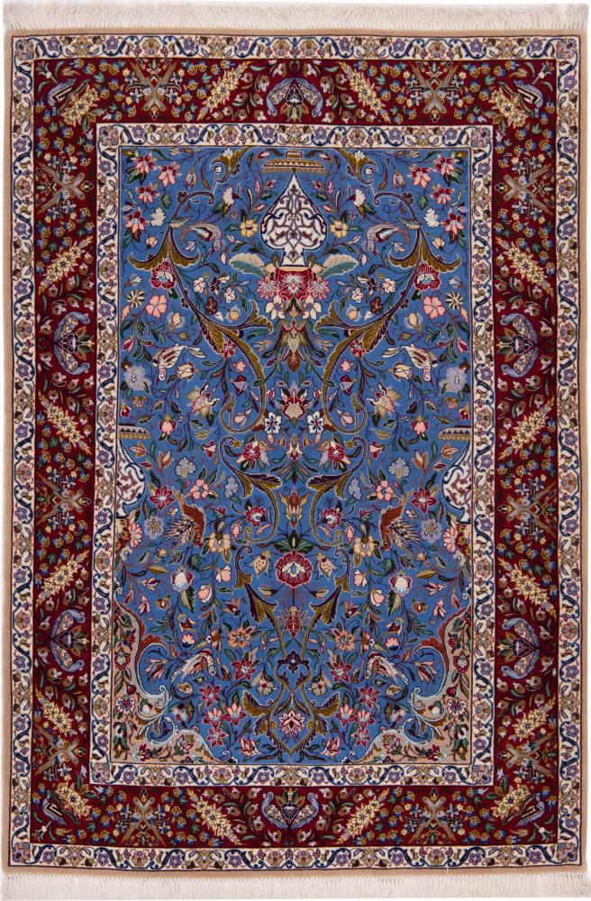 Persian Rug Isfahan Silk Warp 161x109 161x109, Persian Rug Knotted by hand