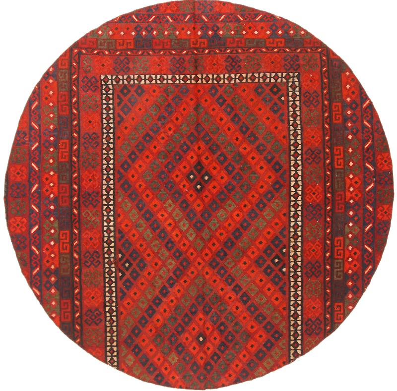 Tapis afghan Kilim Afghan Antique 202x202 202x202, Tapis persan Tissé à la main
