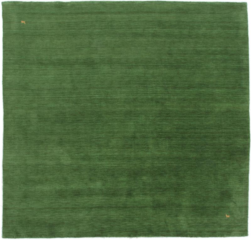 Indisk matta Loom Gabbeh Green 199x194 199x194, Persisk matta Loom handknuten
