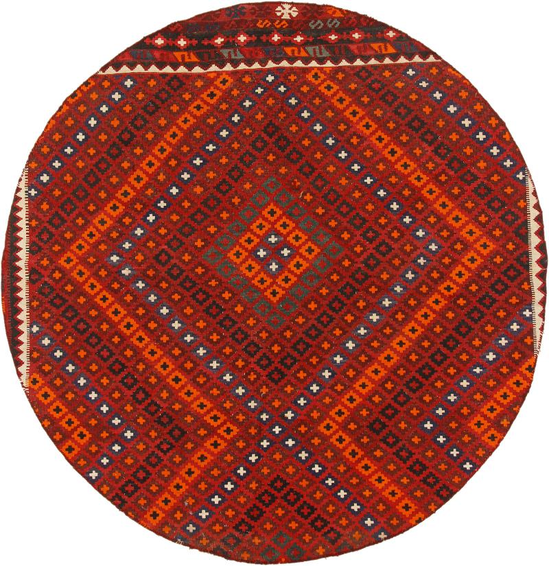 Afghan rug Kilim Afghan Antique 186x179 186x179, Persian Rug Woven by hand
