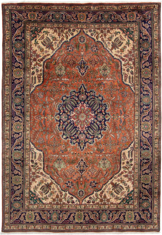 Tapete persa Tabriz 50Raj 9'5"x6'7" 9'5"x6'7", Tapete persa Atado à mão