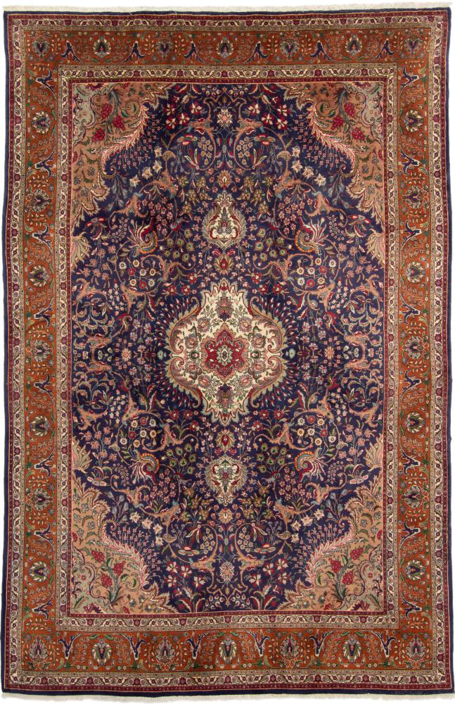 Tapete persa Tabriz 50Raj 10'1"x6'6" 10'1"x6'6", Tapete persa Atado à mão