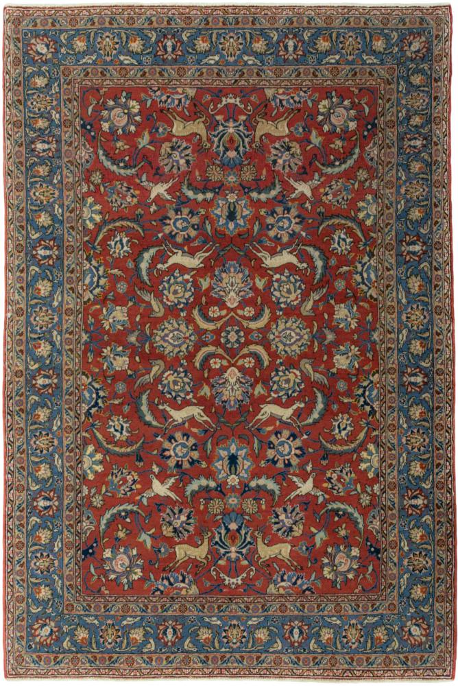 Tapis persan Ghom 210x142 210x142, Tapis persan Noué à la main