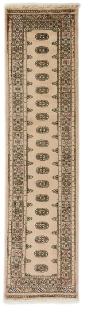 Pakistanischer Teppich Pakistan Buchara 2ply 313x78 313x78, Perserteppich Handgeknüpft
