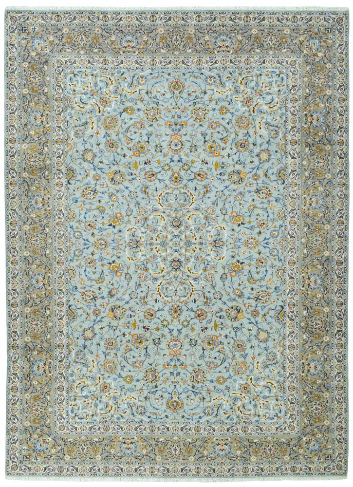 Persian Rug Keshan 13'9"x10'1" 13'9"x10'1", Persian Rug Knotted by hand