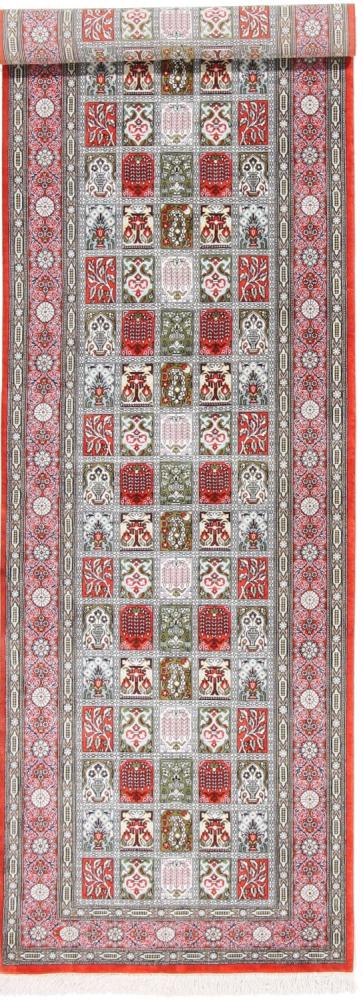 Tapis persan Ghom Soie 301x77 301x77, Tapis persan Noué à la main