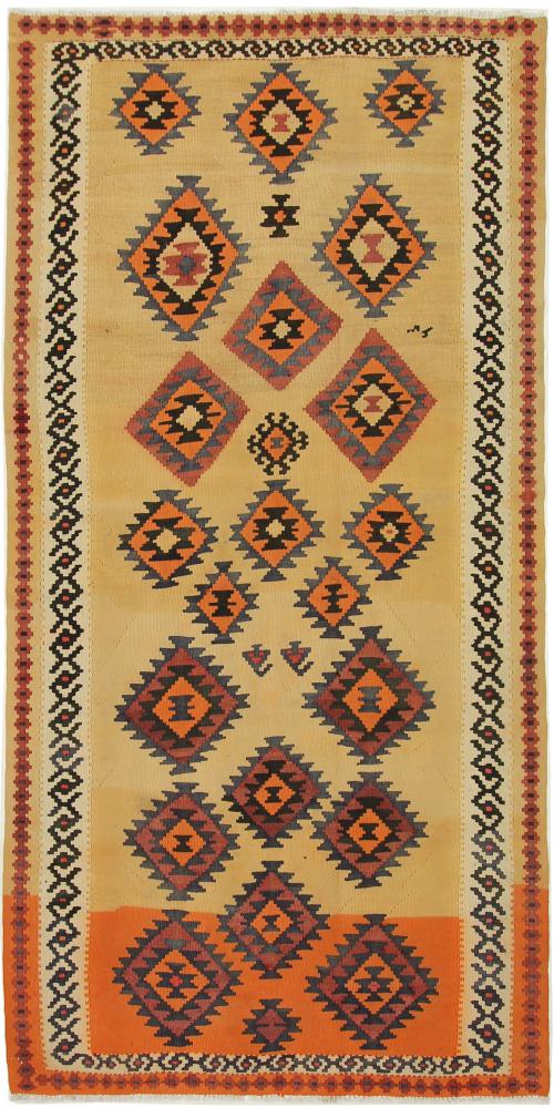 Perzsa szőnyeg Kilim Fars Azerbaijan Antik 8'9"x4'2" 8'9"x4'2", Perzsa szőnyeg szőttesek