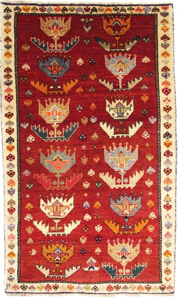 Tapete persa Ghashghai 172x102 172x102, Tapete persa Atado à mão