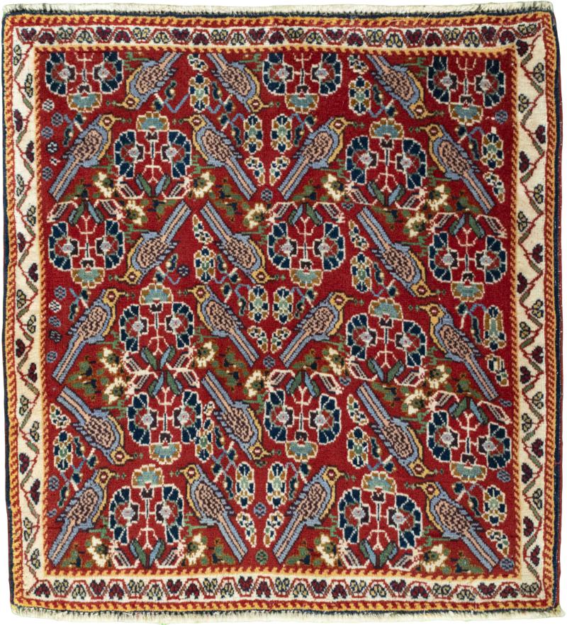 Persian Rug Shiraz 81x75 81x75, Persian Rug Knotted by hand