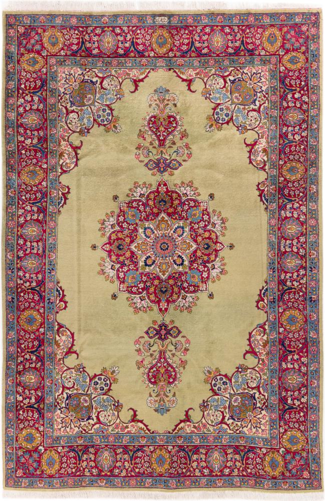 Persian Rug Kerman Signed 332x220 332x220, Persian Rug Knotted by hand