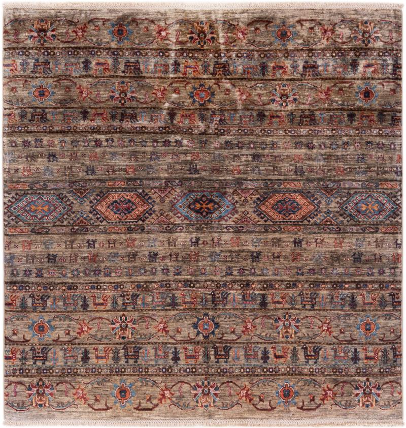 Pakistanischer Teppich Ziegler Farahan 154x150 154x150, Perserteppich Handgeknüpft