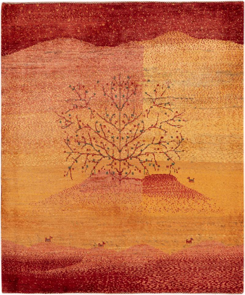 Persisk tæppe Persisk Gabbeh Kashkuli Banafsheh 182x155 182x155, Persisk tæppe Knyttet i hånden